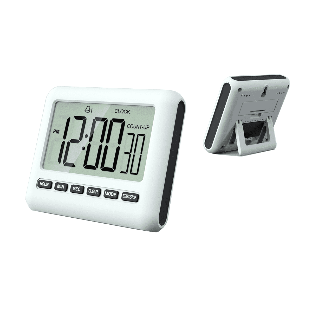 Taylor Dual Kitchen Timer and Digital Clock, Plastic, 24 Hours