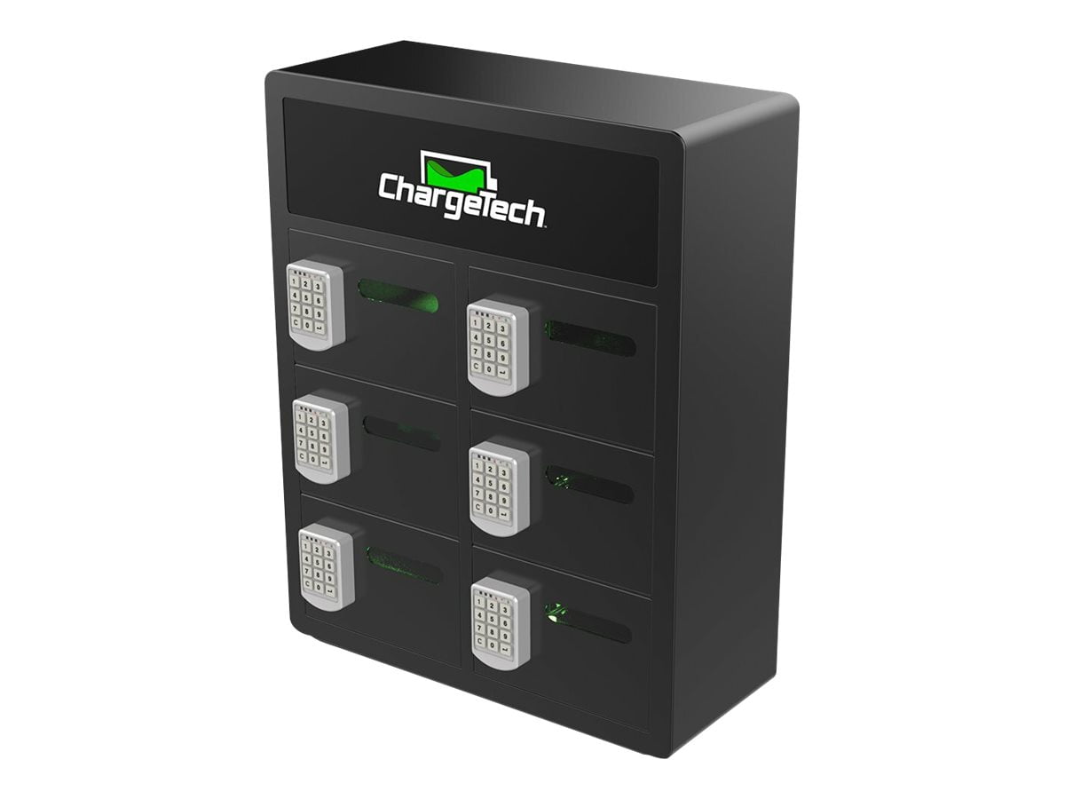 ChargeTech 6 Bay Cell Phone Charging Locker PL6 Charging station 12