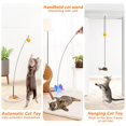 thumbnail image 4 of Juguete interactivo para gatos JXFUKAL con base estable de madera, 4 of 8