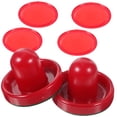 thumbnail image 2 of Ensemble de Remplacement de Hockey sur Air avec 8 Rondelles Rouges et Poussoirs pour Tables de Jeu en Plastique, 2 of 9