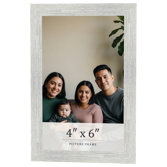 4x6 In Frame White Real Wood Picture Frame Width 1.5 inches | Interior Frame Depth 0.5 inches |