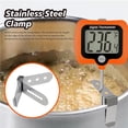 thumbnail image 4 of Deep Fry Thermometer - Digital Candy/Candle/Meat Thermometer with Rotatable Large Display, 10'' Long Probe, Programmable Instant Read for Oil Cooking (Orange), 4 of 6