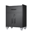 thumbnail image 7 of YIYADO Rolling Tool Cabinet, Lockable Metal Storage with Adjustable Shelf & Wheels for Garage, Black, 7 of 7