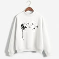 thumbnail image 2 of Womens Cute Sweatshirts for Teen Girls Long Sleeve Crewneck Lightweight Pullover Tops Casual Fashion Shirts Clothes, 2 of 5