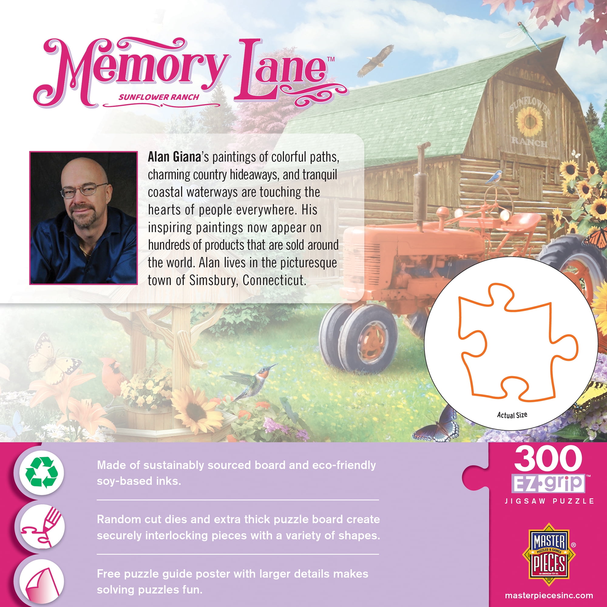 Memory Lane - Sunflower Ranch 300 Piece EZ Grip Puzzle