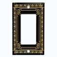 thumbnail image 5 of Metal Light Switch Plate Cover Elegant Victorian Floral Frame Black FRA076, 5 of 13