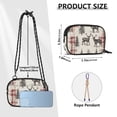 thumbnail image 4 of FORMRS Mini Crossbody Bag for Women Adjustable Rope Shoulder Casual Phone Purse, Beige Deer, 4 of 7