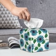 thumbnail image 6 of Kdxio Blue Sunflowers Print Tissue Box Cover,Square Decorative PU Leather Facial Paper Case Organizer Holder Dispenser for Bathroom,Night Stands,Desk,Car 5.2''X5.2''X5.2'', 6 of 8