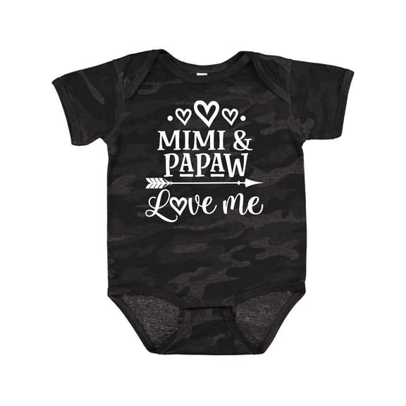Inktastic Mimi and Papaw Grandchild Boys or Girls Baby Bodysuit