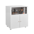 thumbnail image 4 of Metal Printer Cabinet with Storage, Heavy Duty 3d Printer Stand on Wheels with 2 Doors, Under Desk File Cabinet for Home Office Corner and Small Spaces, 4 of 7