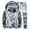 Men Gray Outfits, variant on Men's Zip Up Hoodie Winter Jacket Plush Warm Winter Fuzzy Sherpa Lined Camouflage Jackets Sports Pants Fleece Suit For Men Gray XL