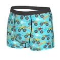thumbnail image 2 of Balery Cartoon Monster Truck Men's Boxer Briefs, Soft and Breathable Cotton Underwear with nylon Waistband-Medium, 2 of 9