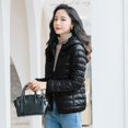 thumbnail image 1 of Chaqueta de plumón ligera para mujer, pelo de pato blanco, chaqueta fina, 1 of 5