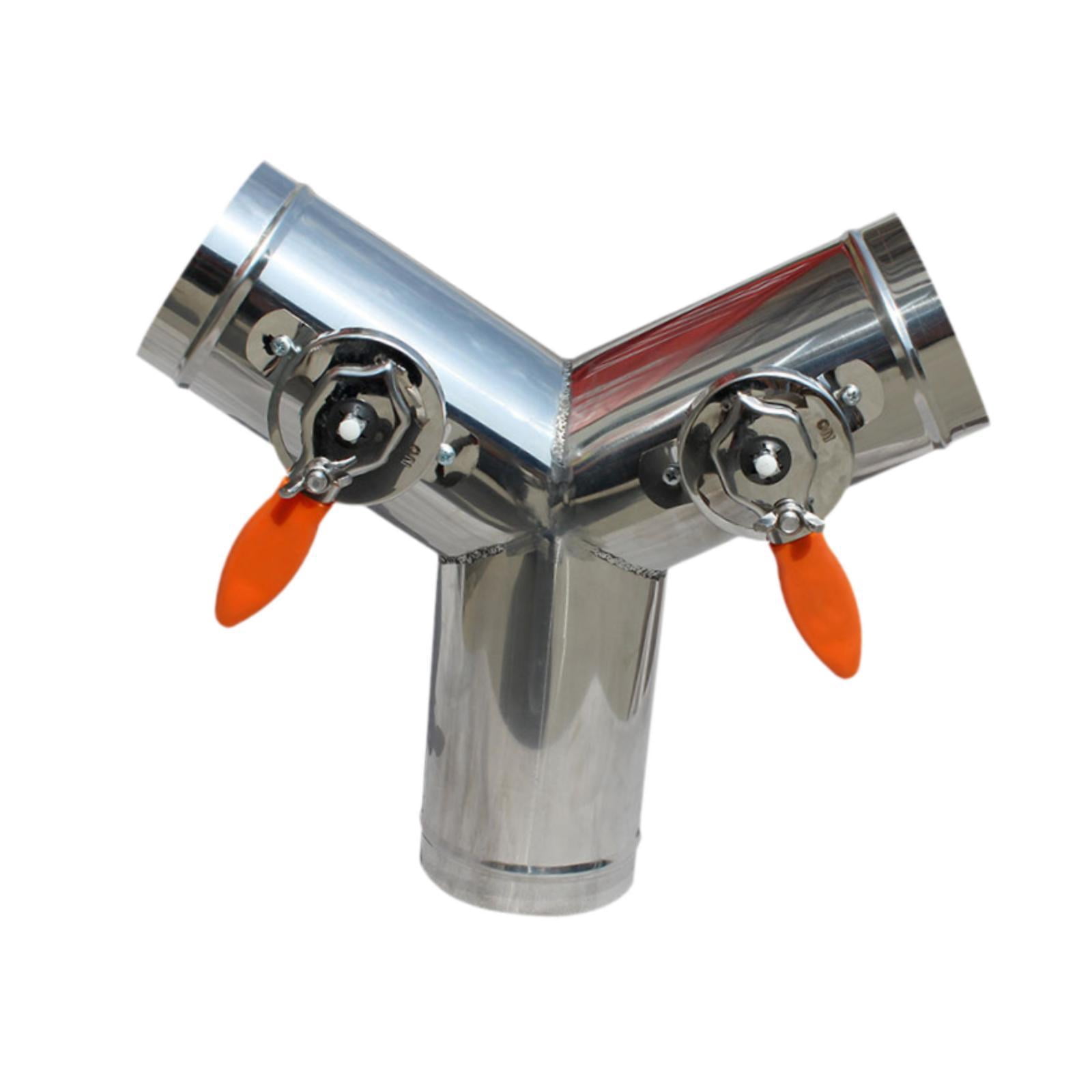 Tnarru Air Control Valve Stainless Steel Round Manual Volume Damper Duct Connector for Ventilation Tubes Kitchen Dryer Vent Bathroom Outer diameter 76mm