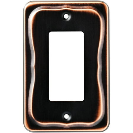 - Franklin Brass Tenley Single Decorator Wall Plate, Bronze