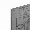 thumbnail image 2 of Luxe Metal Art 'Coffee Machine Blueprint Patent White' Metal Wall Art, 16"x24", 2 of 9