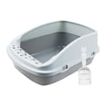 thumbnail image 1 of STARTIST Cat Litter Tray Anti Splashing Portable Semi Closed Open Top Pet Litter Tray Gray, 1 of 9