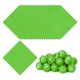 thumbnail image 1 of Envolturas de Caramelo de Papel de Aluminio de 5x5 Pulgadas, Papel de Envoltura de Aluminio Brillante Cuadrado Verde, 100 Piezas, 1 of 7
