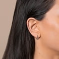 thumbnail image 2 of Small Sterling Silver Endless Hoop Earrings, 2 of 6