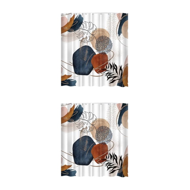 Yuarrent Cortina de ducha higiénica Poliéster para textura fina Sin piel Cortina de baño de secado rápido YL365-1 150cm * 180cm YL365-1 150 cm * 180 cm 2Conjunto