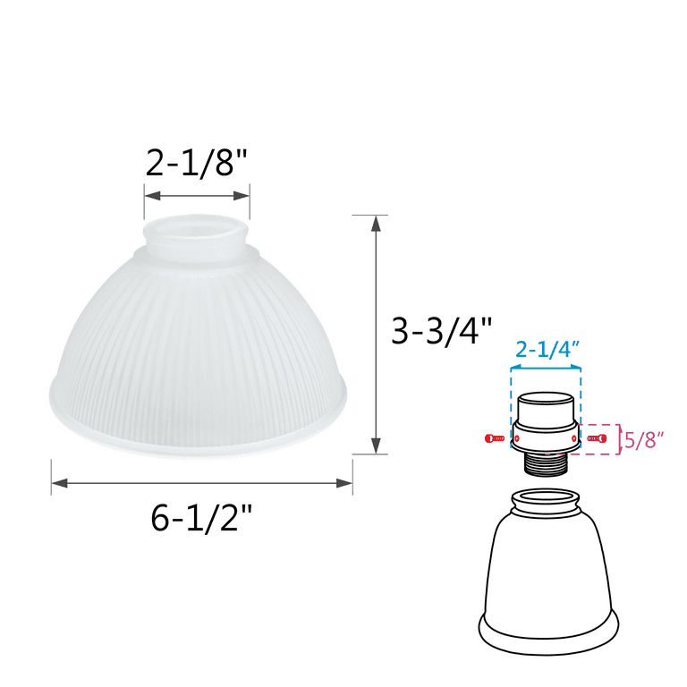 Ceiling Fan Replacement Glass Dome Shelly Lighting