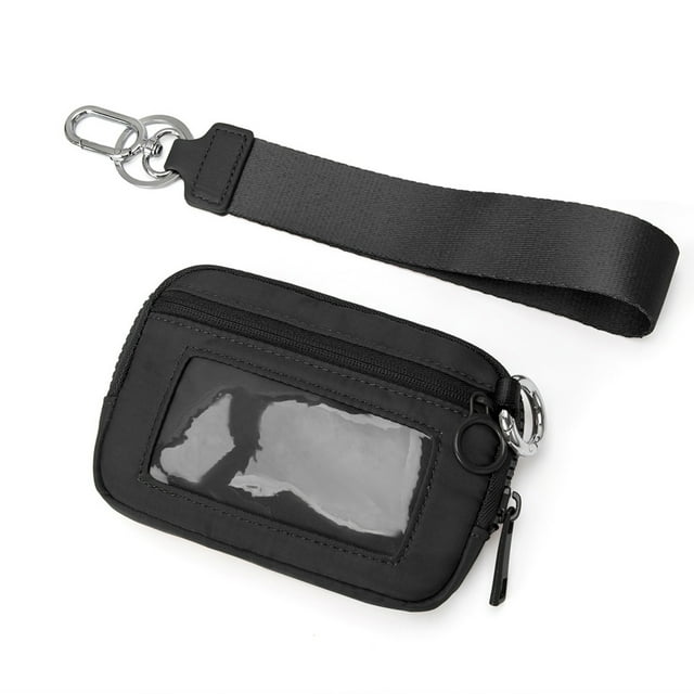 Maytalsory Polyester Transparent Card Window For Easy card wallet Access. Storing Cards Cash Wrist Portable Bank Card Bag