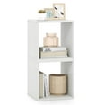 thumbnail image 1 of Costway 2PCS Stackable Storage Cube Free-standing Storage Organizer Bookcase for Bedroom White, 1 of 10