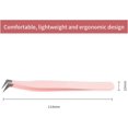 thumbnail image 4 of Lash Extension Tweezers Fiber Tips Volume Lash Tweezers Curved Precision Pink Eyelash Tweezers 90 Degree Angle Boot Great for Larger Fans Eyelash Extension Tweezers Professional, 4 of 7