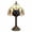 B, variant on Halloween Stained Glass Night Light – Vintage Pumpkin Spider Web Tabletop Lamp with Resin Base for Mantel Home Decor