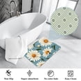 thumbnail image 3 of Daisy Non-Slip Polyester Door Mat Floor Rug, Machine Washable Office Rug, 3 of 6