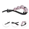 thumbnail image 2 of Unique Bargains 1 Pc Fashion 4 Beads Hair Clips for Home Light Purple Black, 2 of 5
