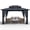 (10X12FT dark gray), variant on 10x12 FT Permanent Aluminum Gazebo with Double-Layer PC Roof, Sturdy Metal Pavilion Canopy, All-Weather Outdoor Sunshade Structure with Retractable Curtains for Patio, Backyard, Garden, Deck