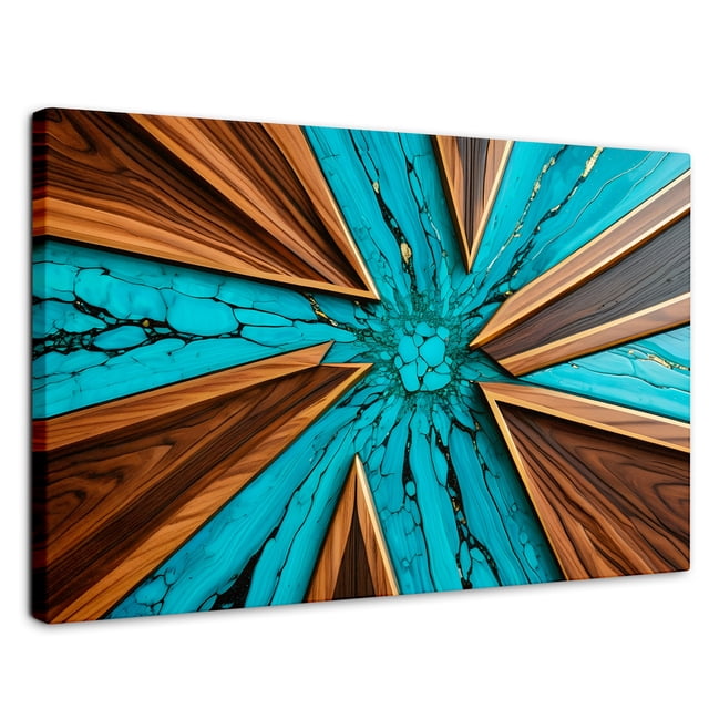 Cuadro Decorativo Canvas Canvas Revolution Abstracto Contraste Elemental 90x60
