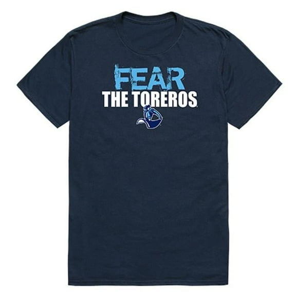 W Republic Apparel 518-197-BGT-04 University of San Diego Fear Mens Tee Shirt - Navy, Extra Large