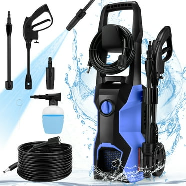 Homdox WD3800 Electric Pressure Washer, Portable 1.8GPM Power Washer, 1700W Power Washer Electric Powered with Adjustable Nozzle & 500ML Foam Cannon for Car Yard Driveway Garden, Blue