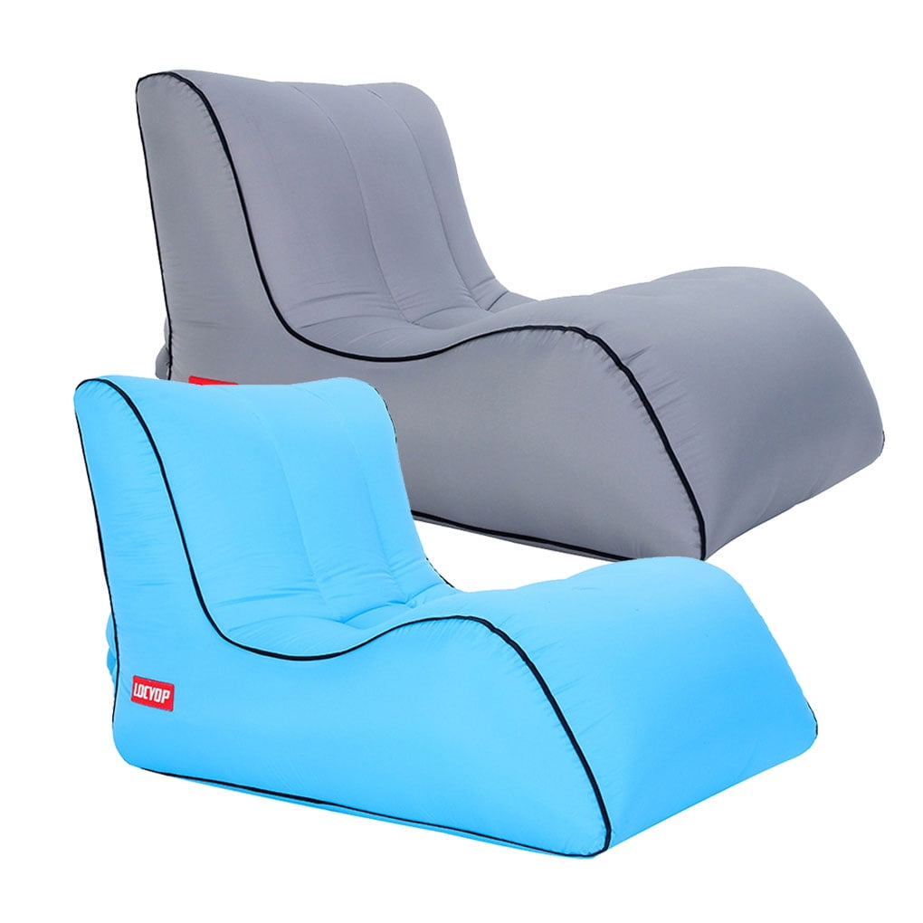 Costway outdoor lazy inflatable couch air sleeping sofa lounger bag camping bed portable hotsell