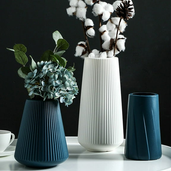 Vase Créatif Hydroponique en Plastique Style Européen Pot de Fleurs pour la Maison