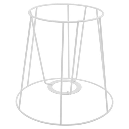 STOBOK Cage Lamp Shade Iron Frame White 1Pack