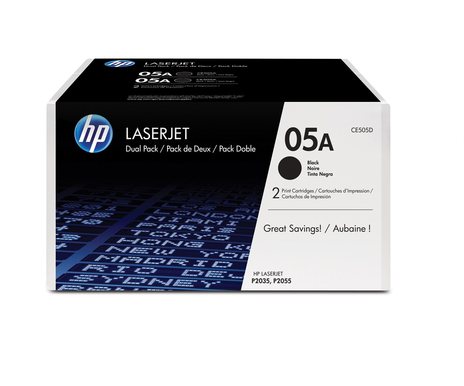 HP 05A Original Toner 2-Pack Bundle (Black &amp; Black): Buy 1, Get 1 30% Off