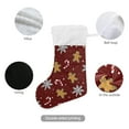 thumbnail image 4 of Ryvnso Christmas Stockings Gingerbread Snowflake 17.7" Large Stocking Decoration 2 Pack, 4 of 7