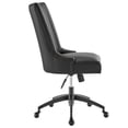 thumbnail image 3 of Modway Empower Channel Tufted Vegan Leather Office Chair in Black Black, 3 of 9