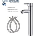 thumbnail image 2 of Llaves para Lavabo Baño Bluelander con Carrete de Cerámica, 2 of 4