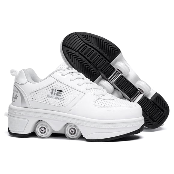 Kofuboke Patines Invisibles Convertibles Unisex, Blanco
