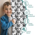 thumbnail image 3 of Blackout Kids Curtains,White Butterfly Black Dot Pattern Childrens Insulated Curtains Set Of 2,Bedroom Essentials,Toddler Room Decor 42"x54", 3 of 5