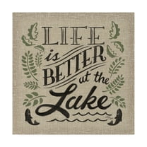 Trademark Fine Art 'Lake Life I Color' Canvas Art by Wellington Studio