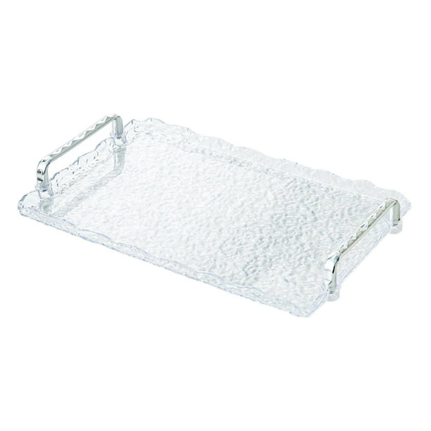 Bandeja rectangular para servir, guardar joyas, perfumes, toallas y cosméticos. Estilo D