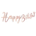 thumbnail image 1 of Banner de cumpleaños Dreamy Space Boho Floral Rose Gold Girls, 1 of 6