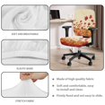 thumbnail image 4 of ZUXONGSY Fall Maple Leaf Desk Chair Cover 2 Pcs Pumpkin Office Chair Slipcovers Computer Chair Backrest and Cushion Seat Cover Dustproof for Home Office Thanksgiving Decoration, 4 of 7