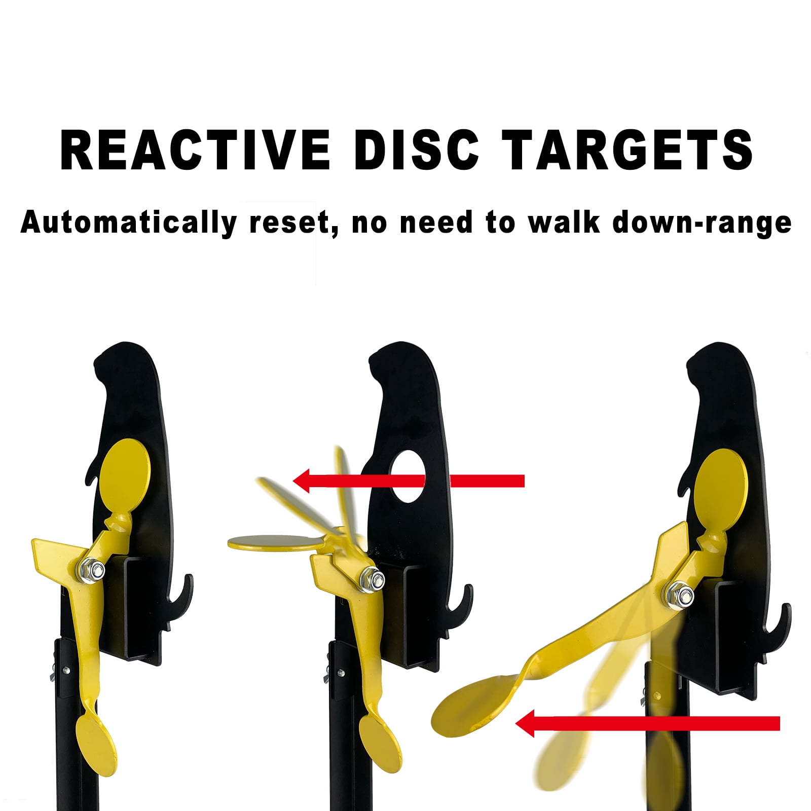 Atflbox Metal Prairie Dog Air Gun Pellet BB Guns Resetting Target, Rated for .177 .22 Outdoor Shooting