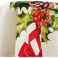 thumbnail image 2 of DriftAway Christmas Ribbon Rectangle Table Cloth Linen Tablecloth Christmas Print Dining Table Cover for 10 Foot Rectangle Tables Xmas Ribbon Table Cloth for Thanksgiving Christmas 54 x 120 Inch, 2 of 7
